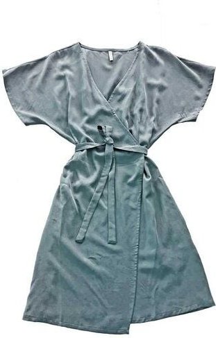 WiDDA berlin Wickelkleid SULA in Teal– feminin, zeitlos & nachhaltig