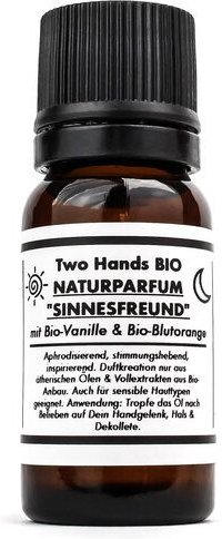 Two Hands BIO NaturParfum „SinnesFreund“ mit Bio-Vanille & Bio-Blutorange - Bio Vegan