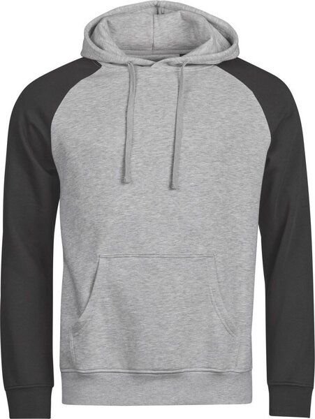 TeeJays Herren Hoodie Kapuzenpullover Sweater Two Tone Bio - Baumwolle bis 3XL Hoody