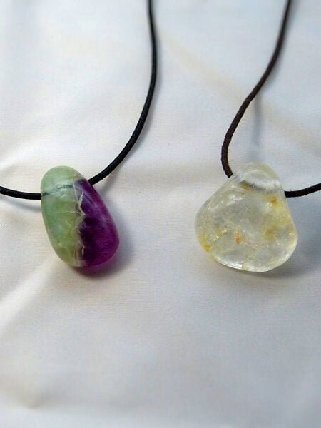 OneWorldMinerals Therapiestein Anhänger-Set "Konzentration"