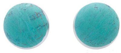 Kork-Deko Ohrstecker für jede Gelegenheit, türkis