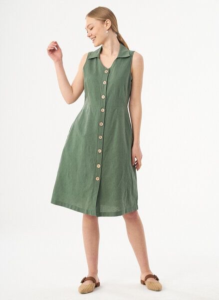 ORGANICATION Hemdkleid aus Leinen und Bio-Baumwolle