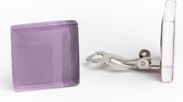 ALEXASCHA Auffällige Statement Ohrclips aus Glas | PUREFORM