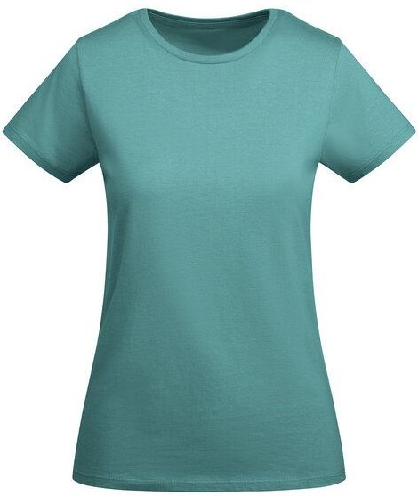 Roly Eco Damen T-Shirt Breda Rundhals enger geschnitten Körpernah Bodyfit