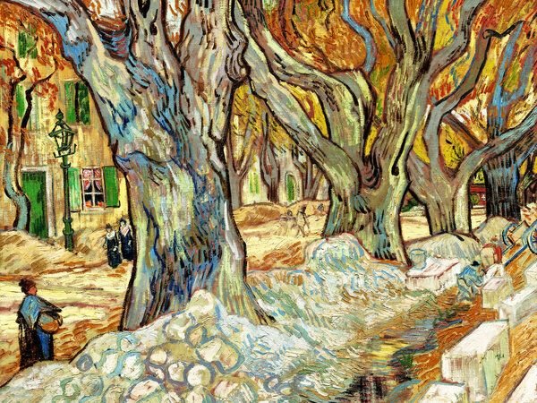 Photocircle Poster / Leinwandbild - Vincent Van Gogh: Die großen Platanen