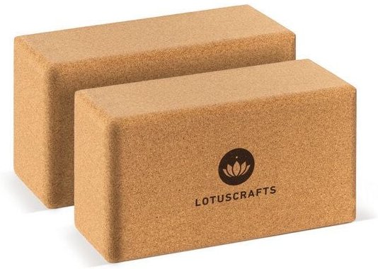 Thumbnail - Lotuscrafts 2er Set - Yogablock Kork Supra Grip
