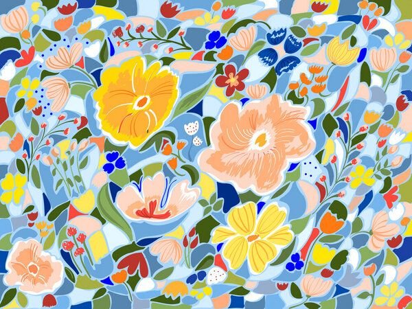 Photocircle Poster / Leinwandbild - Summery Floral