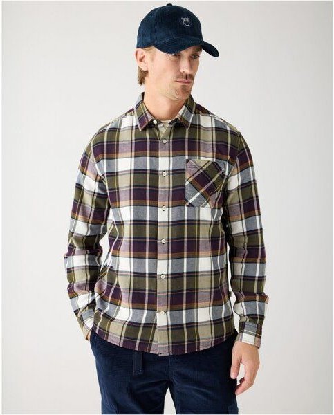 KnowledgeCotton Apparel Kariertes Hemd CHECKERED SHIRT Flanell aus Bio-Baumwolle