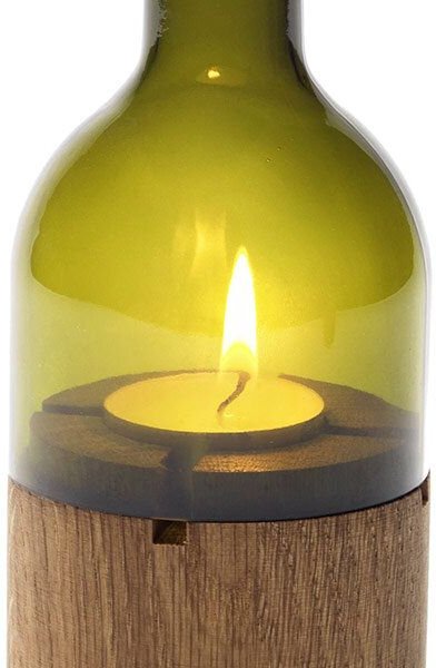 Side by Side Windlicht "Weinlicht"