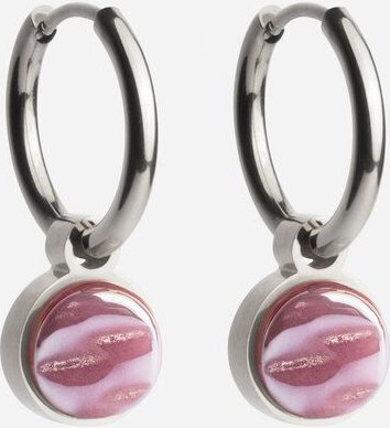 ALEXASCHA Silber Creolen mit Anhänger | Mix & Match