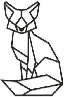 BeWooden Holzdekoration Sitting Fox Silhouette – handgefertigte Wanddeko aus Birkenholz