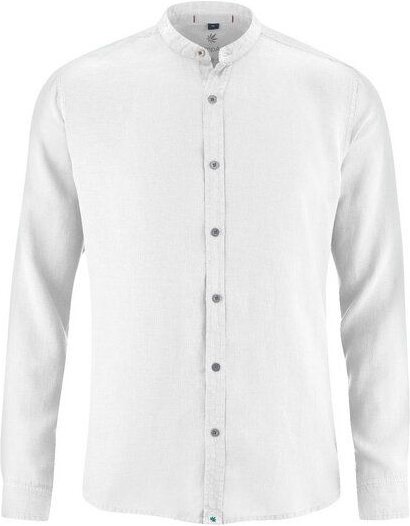 Thumbnail - HempAge Herren Schlichtes Stehkragenhemd aus reinem Hanf