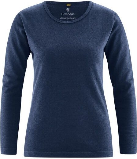 HempAge Langarmshirt Basic Hanf/Biobaumwolle