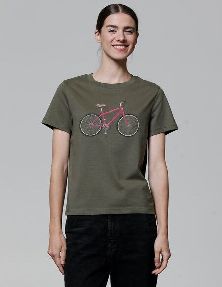 Thumbnail - watapparel T-Shirt Frauen Pink Bike