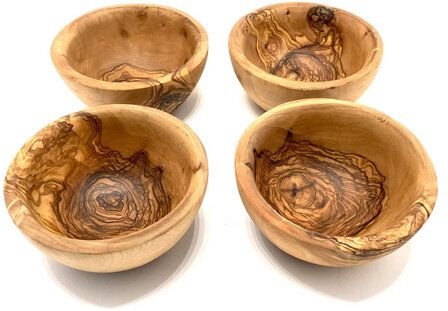 Olivenholz erleben Tapas Schale rund Ø 12 cm aus Olivenholz