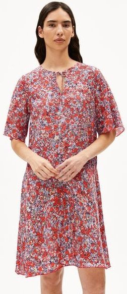 ARMEDANGELS MAAERHA MOSAIC LINO - Damen Webkleid aus Leinen-Mix