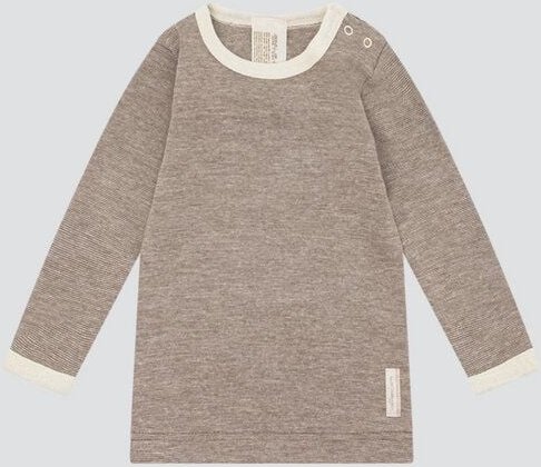 Thumbnail - comazo|earth Baby Shirt langarm aus Wolle-Seide Mix | GOTS zertifiziert