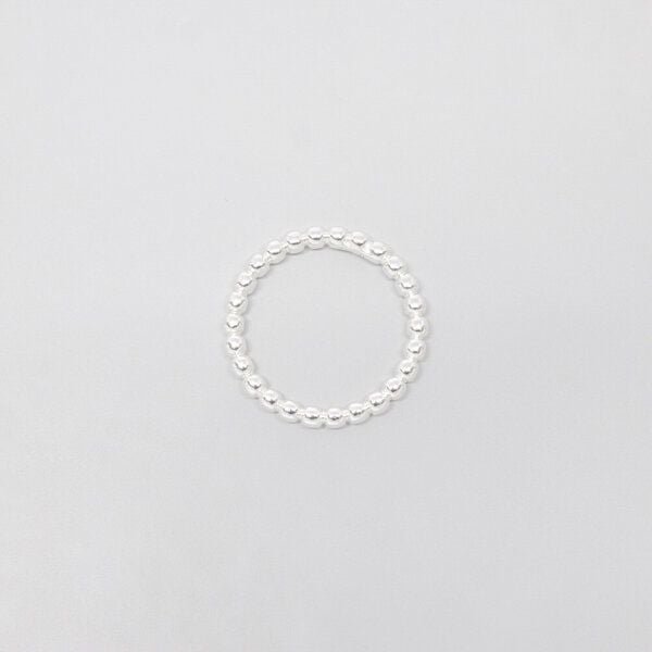 fejn jewelry Ring 'ball' zeitloser Kugelring aus Silber/vergoldet