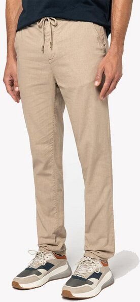 YTWOO Leichte und Nachhaltige Herren Chinohose aus Leinen und Bio-Baumwolle