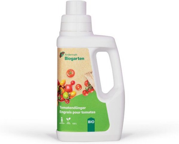 Andermatt Biogarten Tomatendünger fest oder flüssig – vegane Nährstoffversorgung für Tomaten