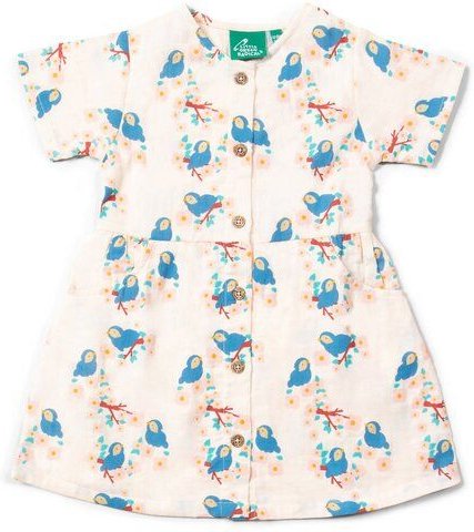 Little Green Radicals Kinder-Sommerkleid mit Knopfleiste – Fairtrade & GOTS-zertifiziert