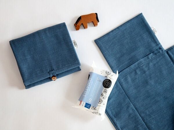 werkvoll by Lena Peter Nachhaltige Leinen Wickelunterlage LINE