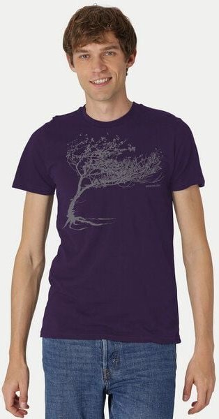 Peaces.bio - handbedruckte Biomode Bio-Herren-T-Shirt "Windy Tree"