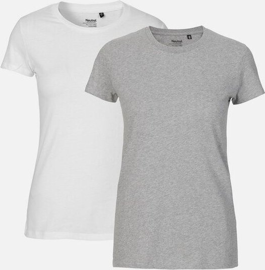 NEUTRAL® Doppelpack Damen Bio T-Shirt - Bio Baumwolle