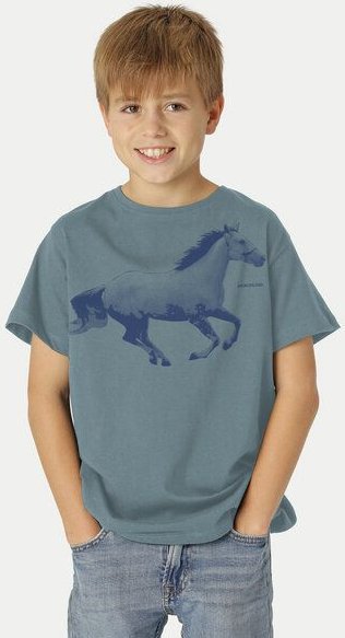 Peaces.bio - handbedruckte Biomode Bio-Kinder T-Shirt Horsepower