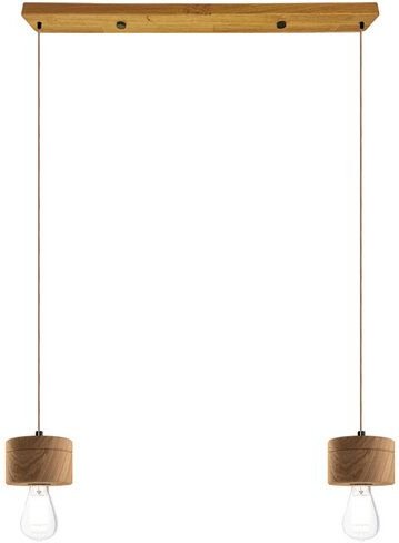 ALMUT von Wildheim 2er Pendelleuchte Eichenholz und Pastelltönen skandinavisches Design
