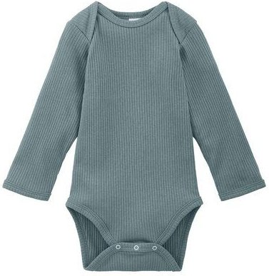 hessnatur Langarmbody Slim aus Bio-Baumwolle mit Bio-Merinowolle