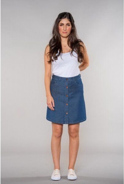 Feuervogl Sonia | A-shape Skirt | LightDenim