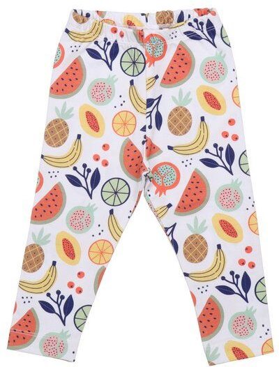 Kinder Leggings GOTS zertifiziert, Allover, mehrfarbig, Bio-Baumwolle, weich – Walkiddy
