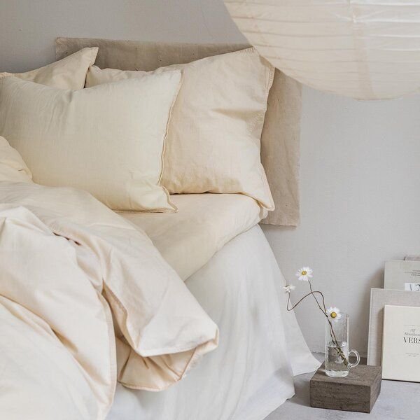 midnatt Baumwoll-Kopfkissenbezüge | GOTS-zertifiziert | Stonewashed