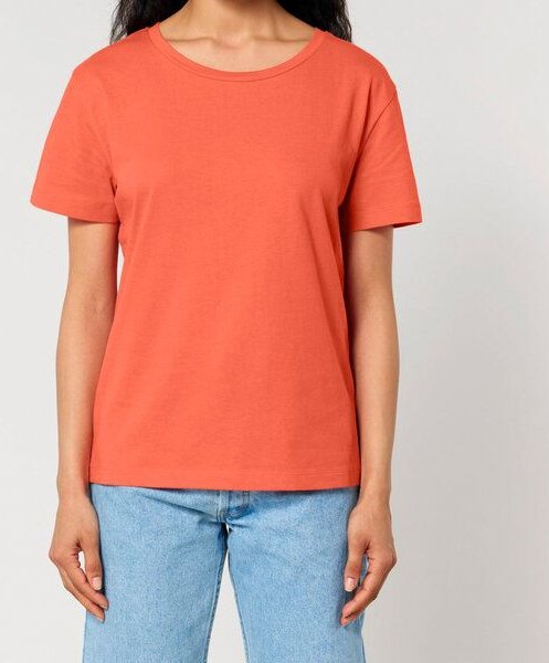 FAIRTICKEN BASICS Damen Basic Rundhals T-Shirt aus 100% Bio-Baumwolle