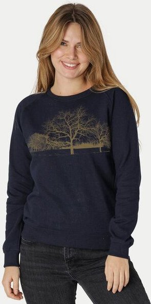 Peaces.bio - handbedruckte Biomode Damen Sweatshirt Landscape