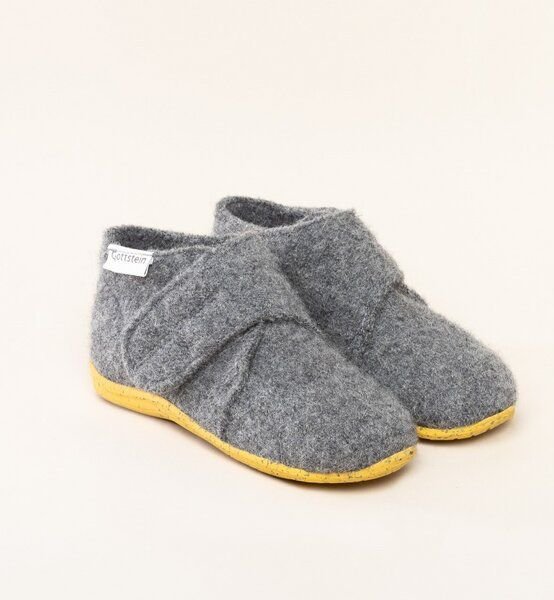 Gottstein Kinder-Hausschuh Alpine Racer RU für Jungen & Mädchen aus 100% Schurwolle