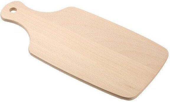 elasto Schneidebrett 'Woody' - Holzbrett mit Griff und praktischem Loch