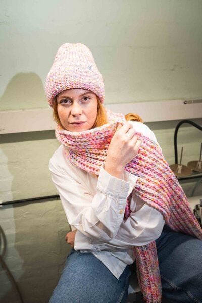 Grote Strick Strickschal GLÜSEN reine Merinowolle