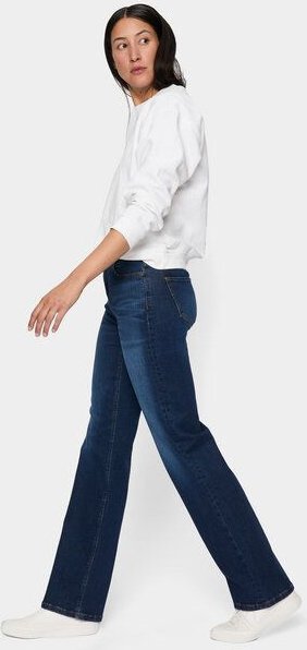 FUTURE:PEOPLE. 06:00 WIDE LEG - MID WAIST- Damen Jeans aus weichem Stretch-Denim aus Bio-Baumwoll-Mix (30600 0 1008)