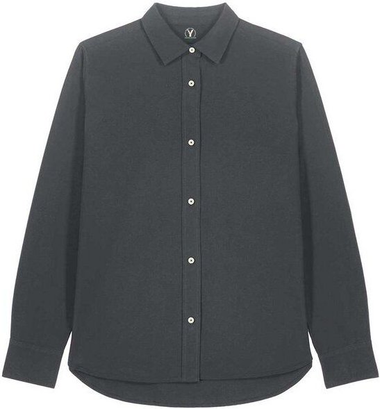 YTWOO Damen-Oxford-Hemd aus Bio-Baumwolle