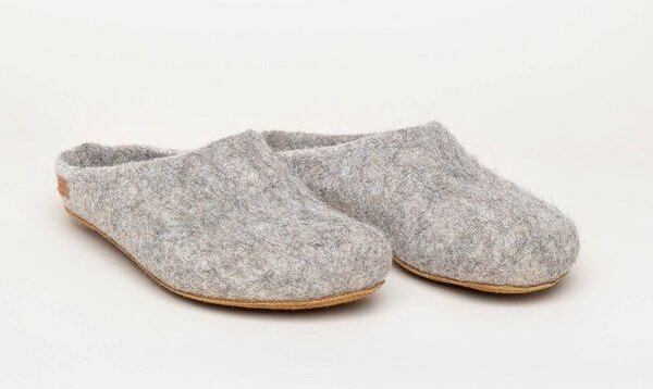 Magicfelt Filz-Hausschuh 728 aus 100% feiner Alpaka-Wolle | Pantoffel für Damen & Herren mit hochwertiger Rinds-Sohle - ...