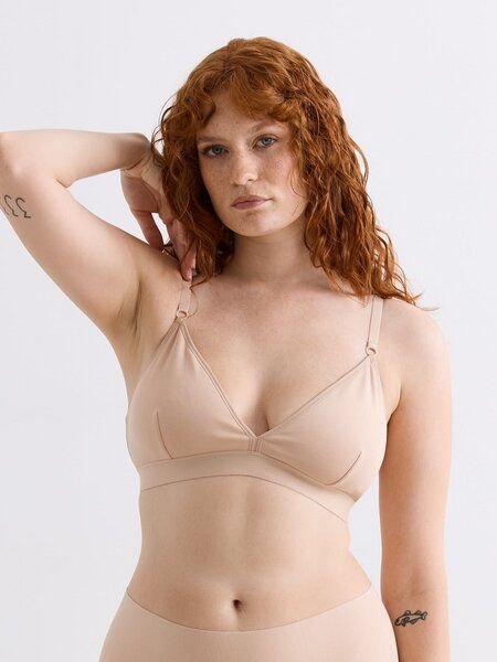 erlich textil Casual Cotton Triangel Bralette aus Bio-Baumwolle, made in Europe