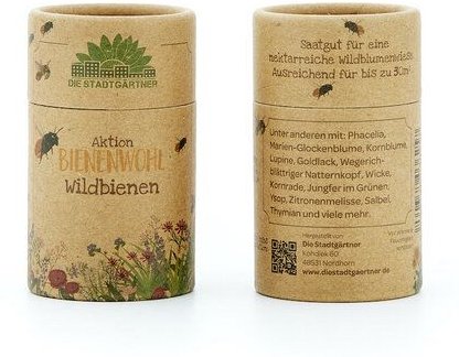 Die Stadtgärtner Samen-Mischung für Bienen mit Kornblume, Zitronenmelisse, Thymian etc.