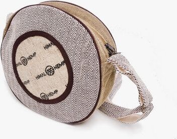 Himal Hemp HH Einhorn Umhängetasche rund aus wildem Hanf und Baumwolle