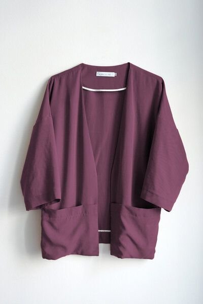 l'amour est bleu Damen Kimono Jacke Modell Adele aus Tencel