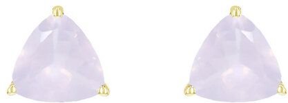 Eppi Silberne Ohrstecker mit Rosenquarz Nellie