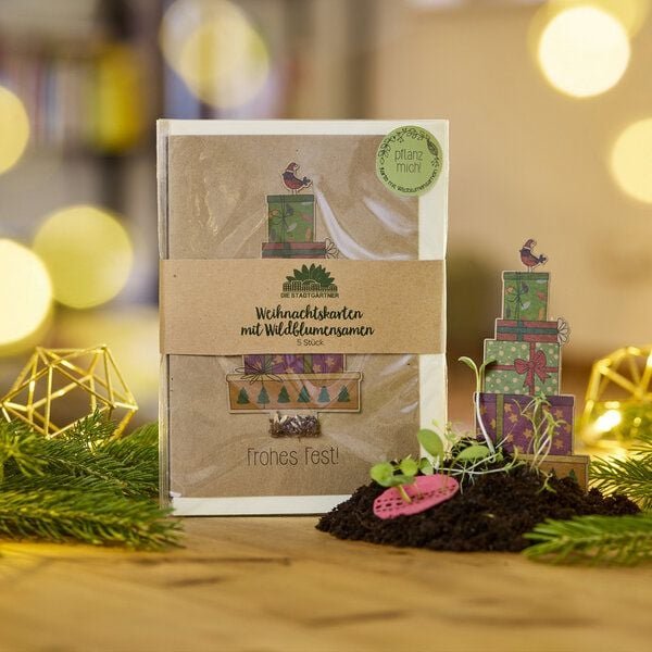 Die Stadtgärtner Weihnachtskarten Grußkarten Set I Außergewöhnliche Karten für Weihnachten und deine Weihnachtsgrüße