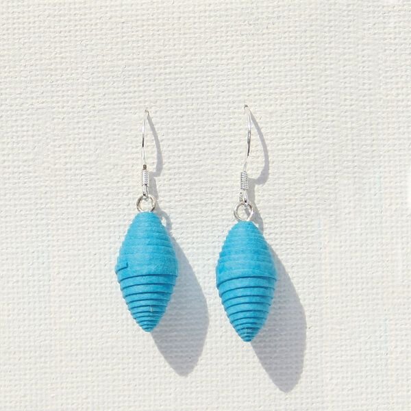 Sundara Ohrringe "Mini-Spindel", handgeschöpftes Recycling Baumwollpapier