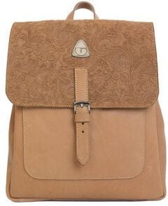 Ritagli di G Damen Handgefertigter Rucksack Modell ELY Leder (mittelgroß) 100% Made in Italy